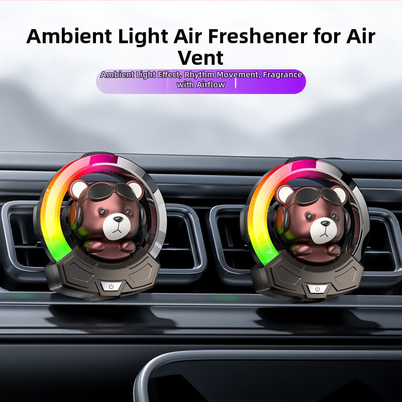 Carlox auto lõhna difusor koos õhuväljundi klipsi ja ümbritseva valgusega – lilleline lõhn, Ambergris; 10–20 ml; aurustamisaja 61–90 päeva; säilivusaeg 5 aastat