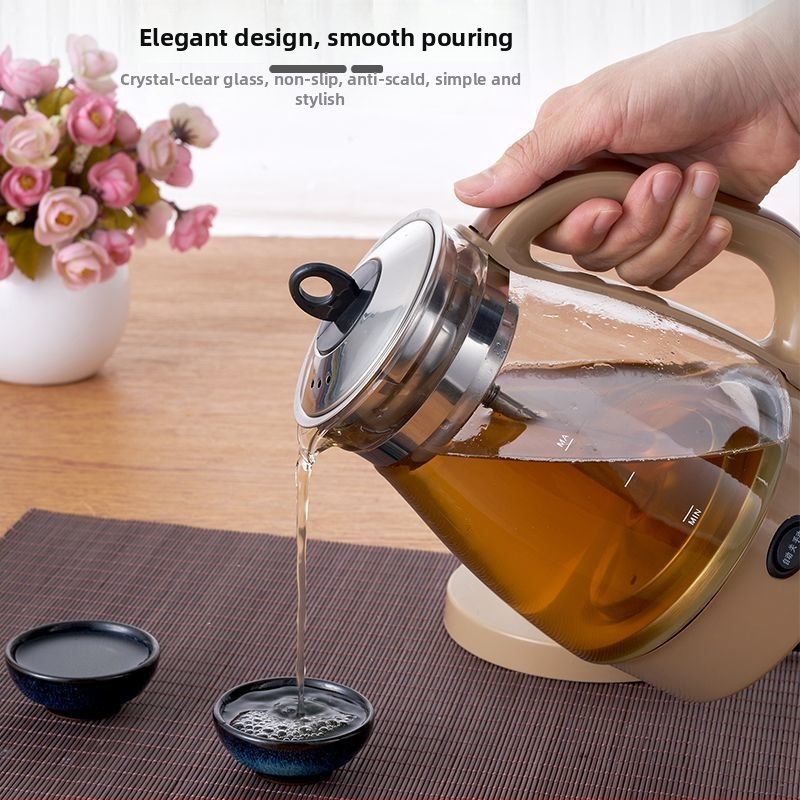 Arbatinukas iš aukštos borosilikato stiklo, talpa 4 L+, įtampa 380 V, galia virš 1000 W, vidinis bakas iš purpurinio smėlio