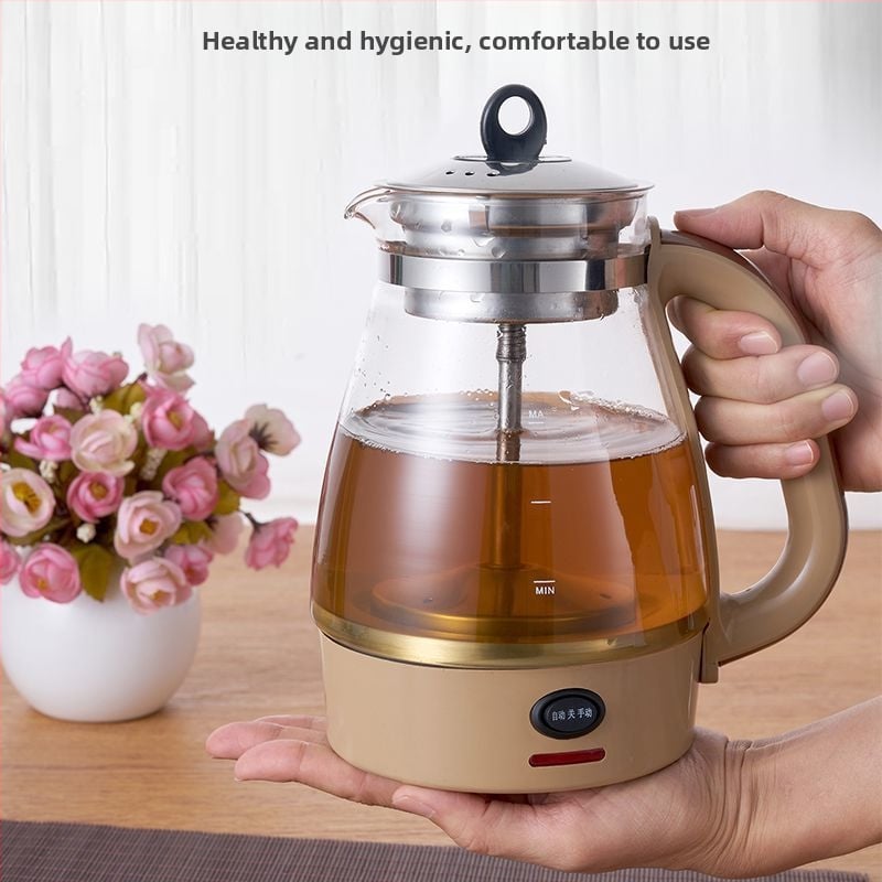 Arbatinukas iš aukštos borosilikato stiklo, talpa 4 L+, įtampa 380 V, galia virš 1000 W, vidinis bakas iš purpurinio smėlio