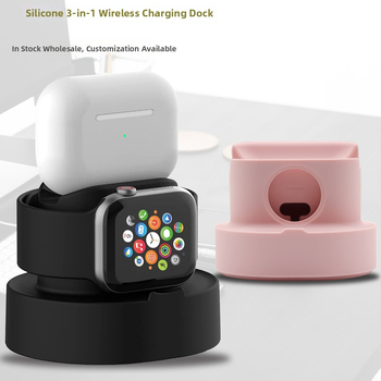 Stolna bežična punjačka stanica 3u1 za iPhone, Apple Watch i AirPods sa magnetskim držanjem