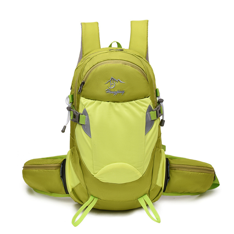 Unisex νάιλον σακίδιο πεζοπορίας για υπαίθριες δραστηριότητες, με ιμάντες αερόστυσης, επένδυση πολυεστέρα, μονόχρωμο σχέδιο