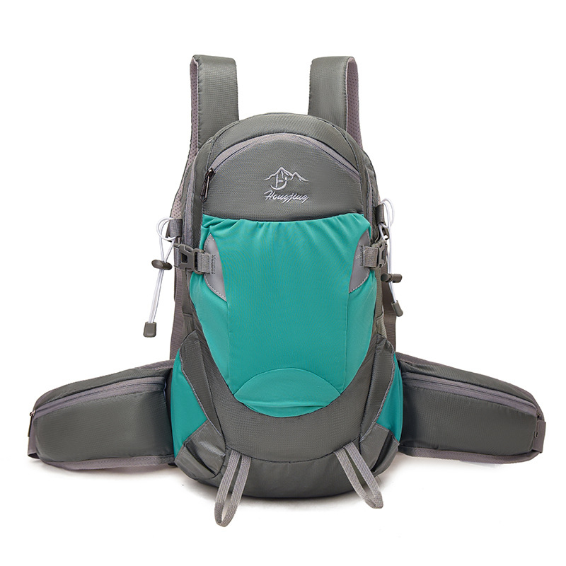 Unisex νάιλον σακίδιο πεζοπορίας για υπαίθριες δραστηριότητες, με ιμάντες αερόστυσης, επένδυση πολυεστέρα, μονόχρωμο σχέδιο