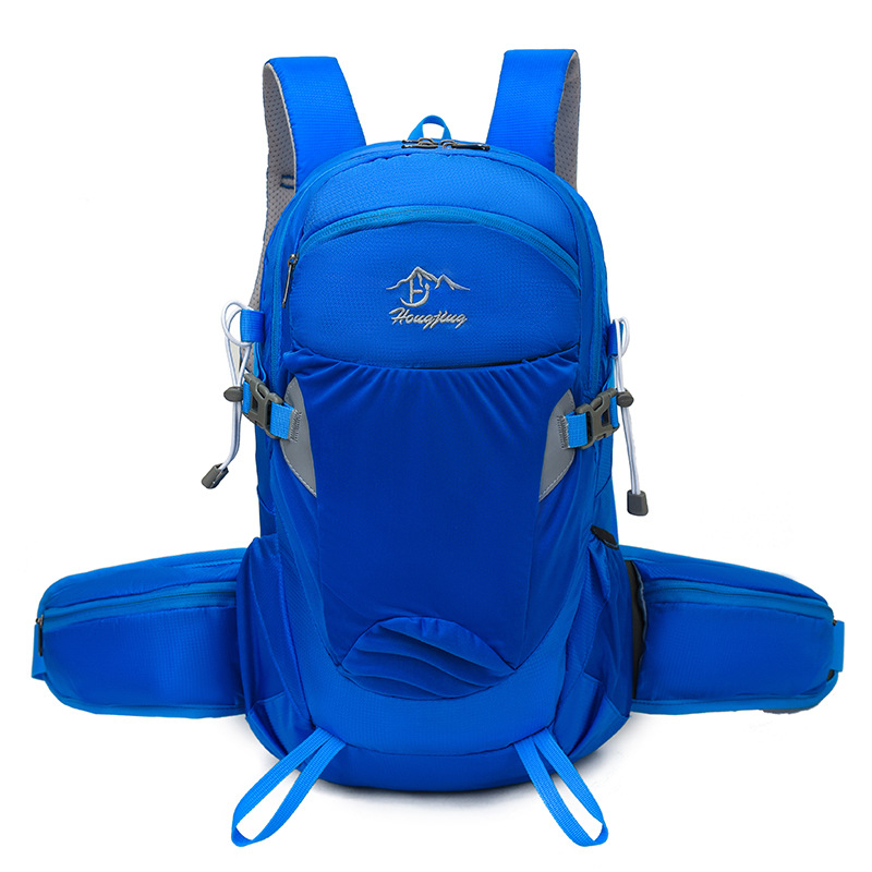 Unisex νάιλον σακίδιο πεζοπορίας για υπαίθριες δραστηριότητες, με ιμάντες αερόστυσης, επένδυση πολυεστέρα, μονόχρωμο σχέδιο