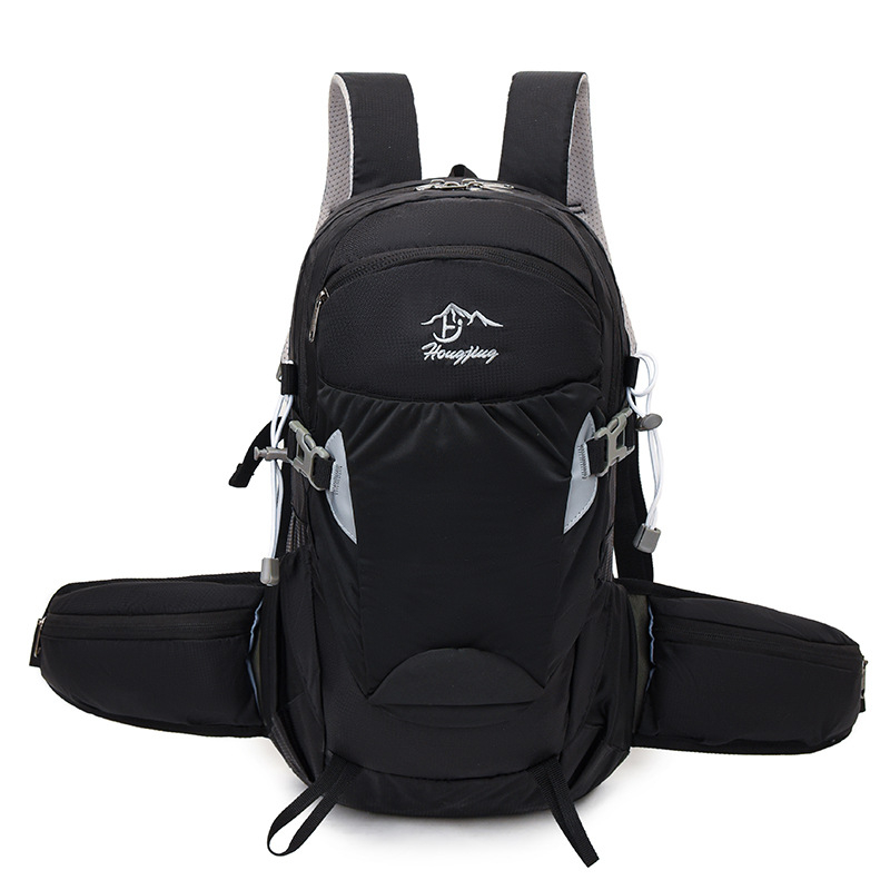 Unisex νάιλον σακίδιο πεζοπορίας για υπαίθριες δραστηριότητες, με ιμάντες αερόστυσης, επένδυση πολυεστέρα, μονόχρωμο σχέδιο