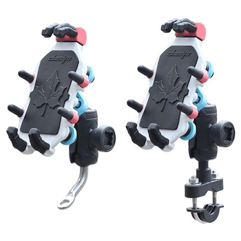 Suport pentru telefon pentru vehicule electrice, amortizare, încărcare wireless, material moale, stil cyberpunk