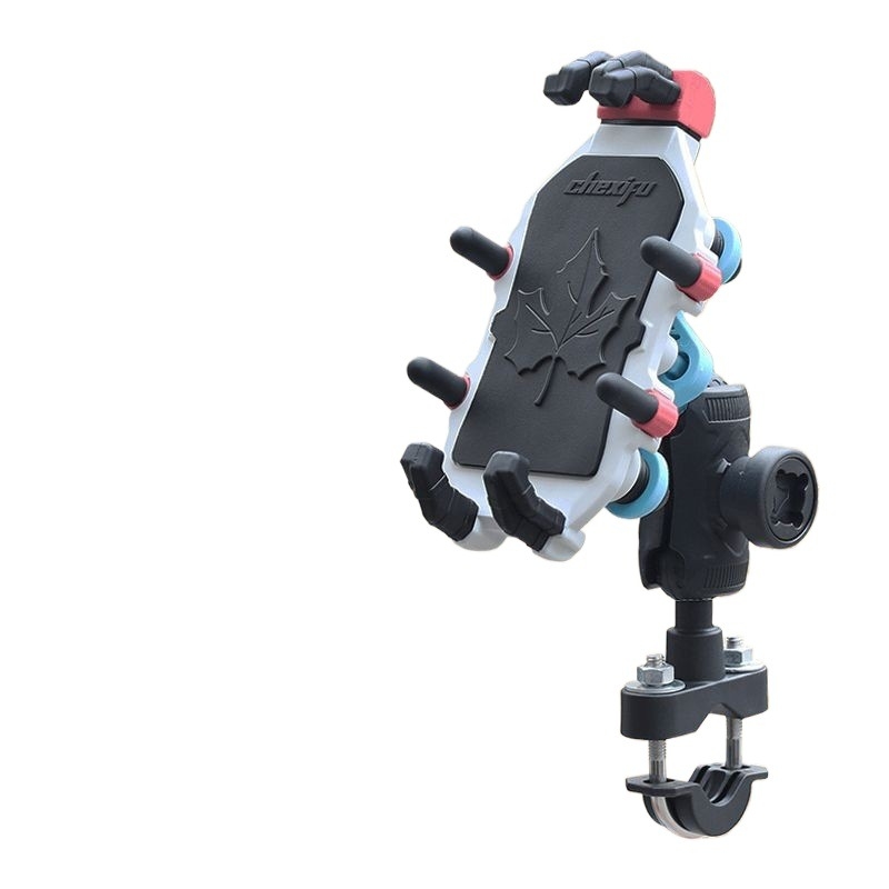 Suport pentru telefon pentru vehicule electrice, amortizare, încărcare wireless, material moale, stil cyberpunk