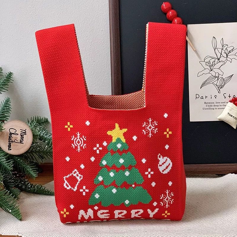 Binrui pletena crossbody torba, street fashion stil, poliester, vertikalni kvadratni oblik, džep za mobitel