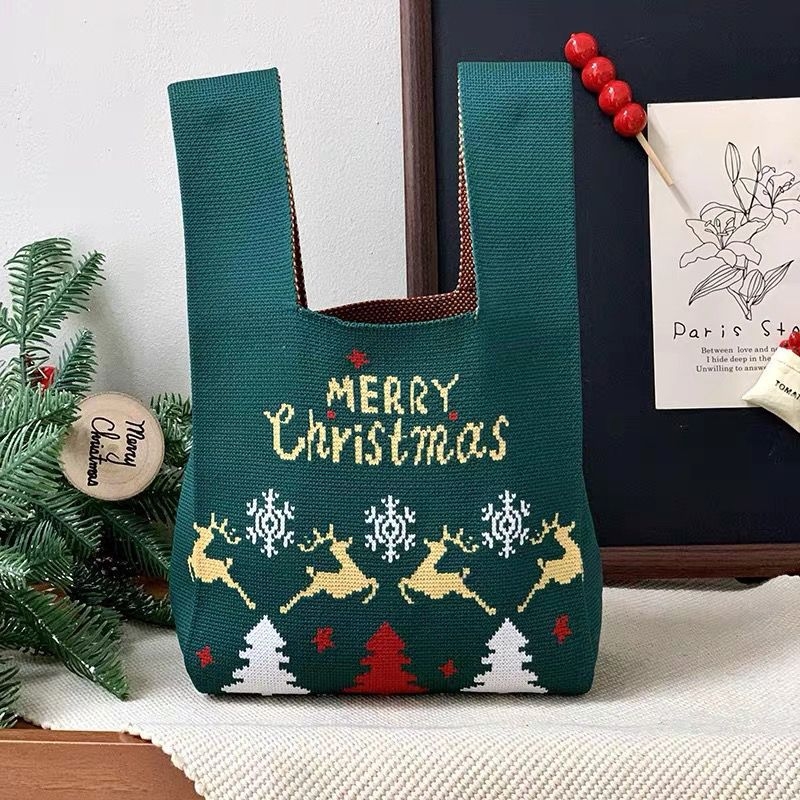 Binrui pletena crossbody torba, street fashion stil, poliester, vertikalni kvadratni oblik, džep za mobitel