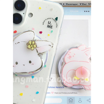 Nadstolni držač za telefon s veselim dizajnom Moon Miffy Rabbit — Tip: Nadstolni držač za telefon; Materijal: Plastika; Stil: Crtani