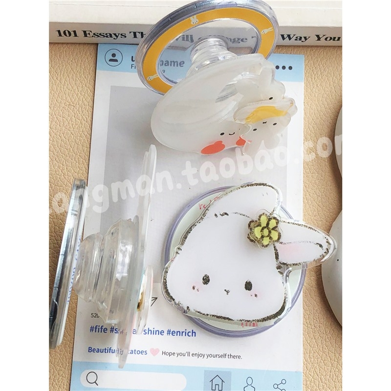 Nadstolni držač za telefon s veselim dizajnom Moon Miffy Rabbit — Tip: Nadstolni držač za telefon; Materijal: Plastika; Stil: Crtani