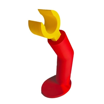 3D ispisani držač slušalica, Lego inspiriran, stolni držač