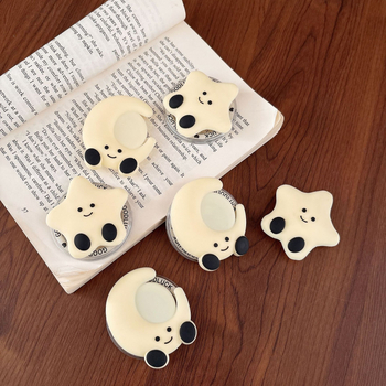 Държач за телефон със магнитна всмукваща капсула, универсален за телефони, пластмасов, преносим настолен държач