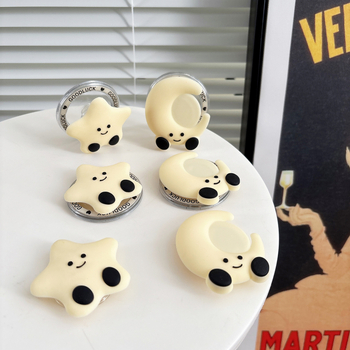 Държач за телефон със магнитна всмукваща капсула, универсален за телефони, пластмасов, преносим настолен държач