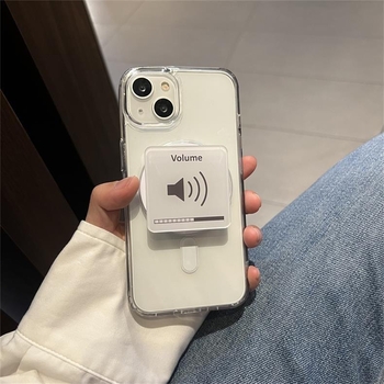 Držač za telefon s ležernim dizajnom, plastična konstrukcija, univerzalni stil, mogućnost prilagodbe.