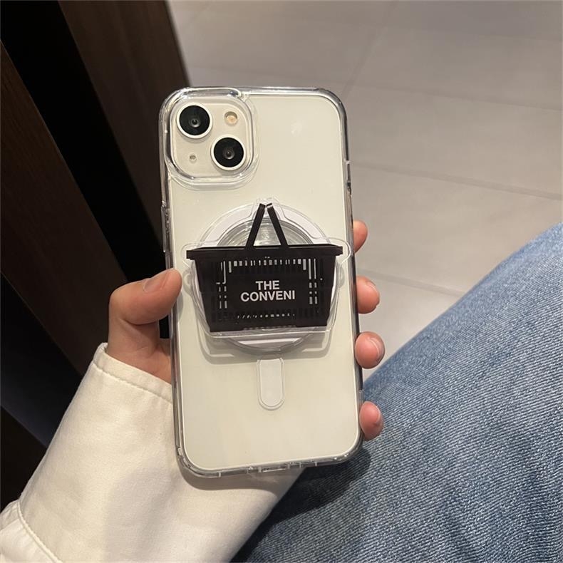 Držač za telefon s ležernim dizajnom, plastična konstrukcija, univerzalni stil, mogućnost prilagodbe.