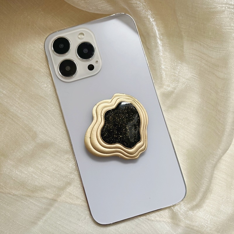 Suport pentru telefon cu fixare adezivă, telescopic, pliabil, din aliaj