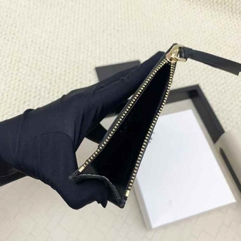 Kožna kartična držač s zipom za novčanik, geometrijski uzorak, unisex, novčanik s 1 preklopom, podstava od teleće kože, otporan na habanje