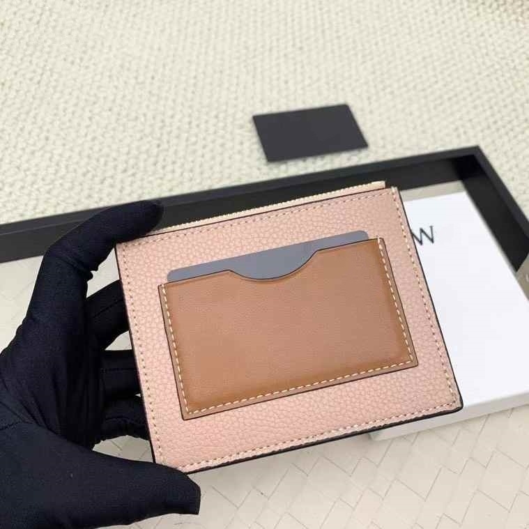 Kožna kartična držač s zipom za novčanik, geometrijski uzorak, unisex, novčanik s 1 preklopom, podstava od teleće kože, otporan na habanje