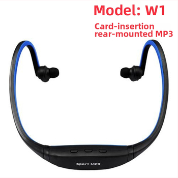 W1 MP3 prehrávač na hlavu s podporou TF karty, USB 2.0, 90 mAh batéria, 6-8 hodín výdrže, pre študentov