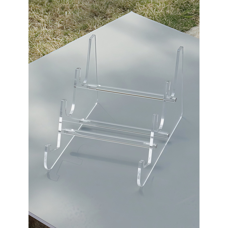 Дисплей рафт за клавиатури, прозрачно органично стъкло, за витрини и рафтове в мол.