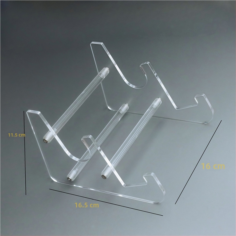 Tastatūras displeja statīvs, caurspīdīgs, no organiskā stikla, piemērots tirdzniecības centra plauktiem