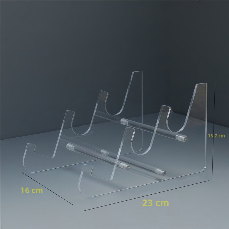 Tastatūras displeja statīvs, caurspīdīgs, no organiskā stikla, piemērots tirdzniecības centra plauktiem