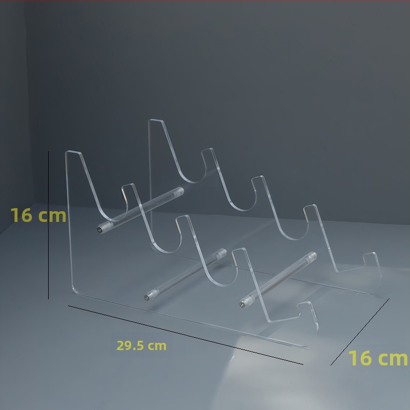 Tastatūras displeja statīvs, caurspīdīgs, no organiskā stikla, piemērots tirdzniecības centra plauktiem