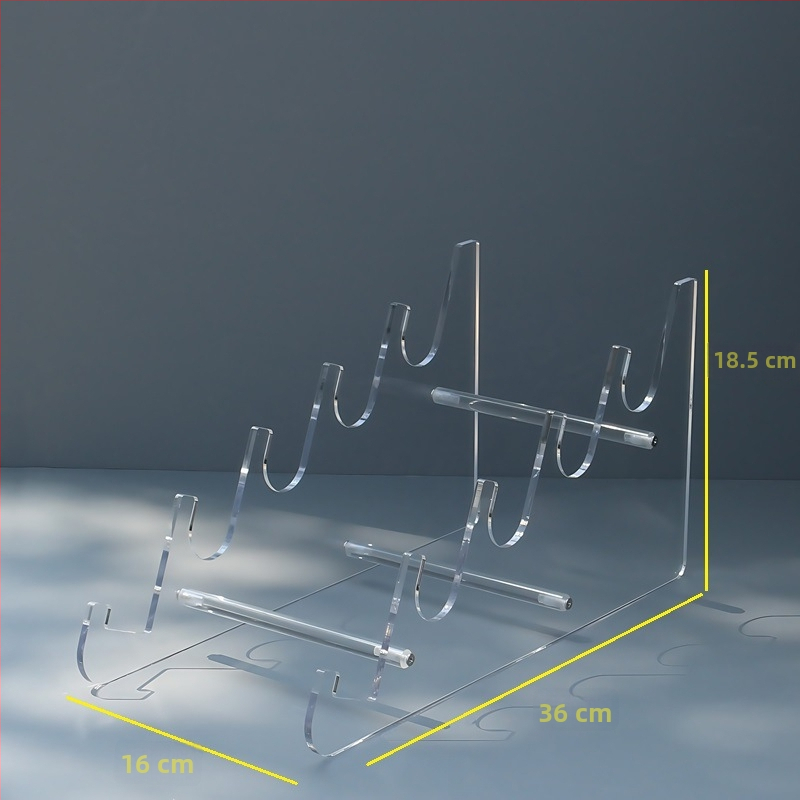 Tastatūras displeja statīvs, caurspīdīgs, no organiskā stikla, piemērots tirdzniecības centra plauktiem