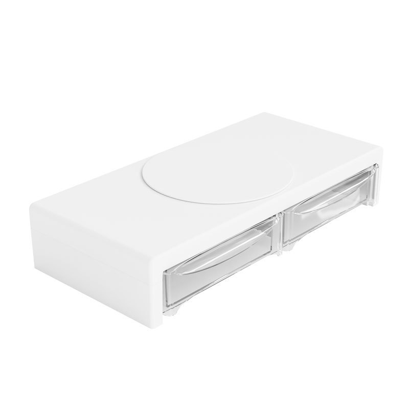 Stalak za podizanje monitora s organizatorom tipkovnice za stolno računalo, dvostruki podnosni nosač, plastika, model 057