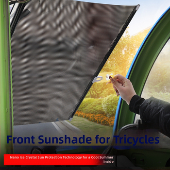 Kolmerattaline eespäikesekaitsevarjund - alumiiniumfoolium, riputatav paigaldus, tavalised kardinad, ühilduv teiste mudelitega, teised automargid