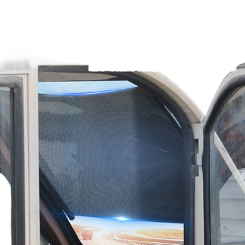 Kolmerattaline eespäikesekaitsevarjund - alumiiniumfoolium, riputatav paigaldus, tavalised kardinad, ühilduv teiste mudelitega, teised automargid