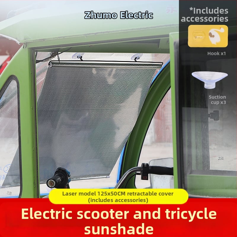 Kolmerattaline eespäikesekaitsevarjund - alumiiniumfoolium, riputatav paigaldus, tavalised kardinad, ühilduv teiste mudelitega, teised automargid