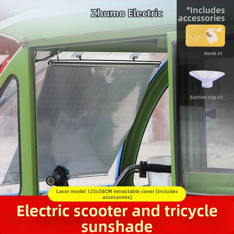 Kolmerattaline eespäikesekaitsevarjund - alumiiniumfoolium, riputatav paigaldus, tavalised kardinad, ühilduv teiste mudelitega, teised automargid