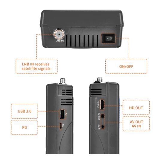 GTMEDIA V8 Finder 2 спътников търсач DVB-S/S2/S2X, 1920x1080, USB, 512MB RAM, двуядрен