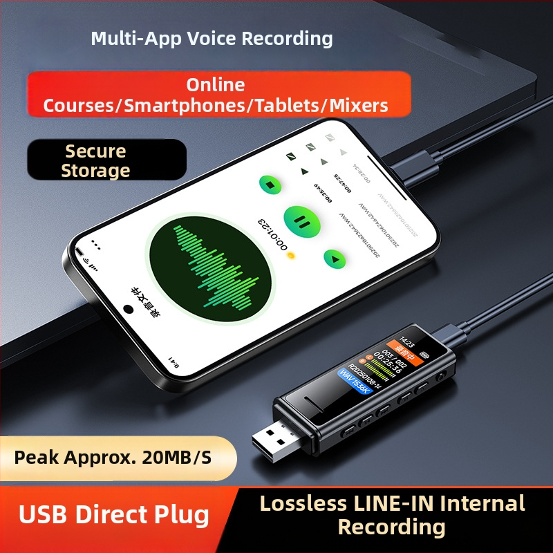 Φορητός καταγραφέας φωνής B60 με οθόνη – Εξωτερική Αναπαραγωγή, Καταγραφή, Υποστήριξη MP3