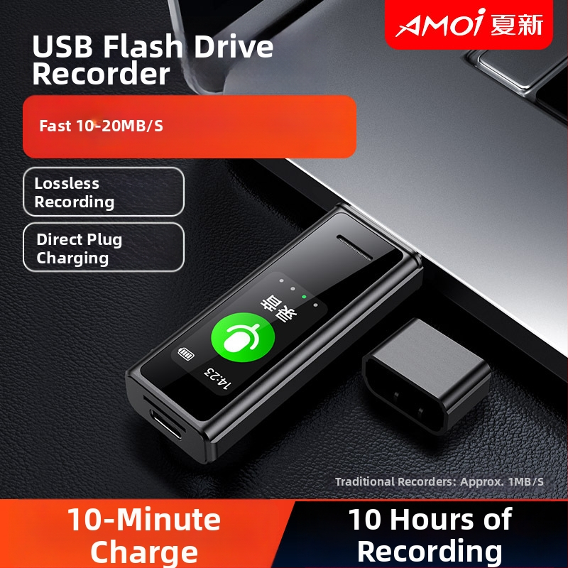 Φορητός καταγραφέας φωνής B60 με οθόνη – Εξωτερική Αναπαραγωγή, Καταγραφή, Υποστήριξη MP3