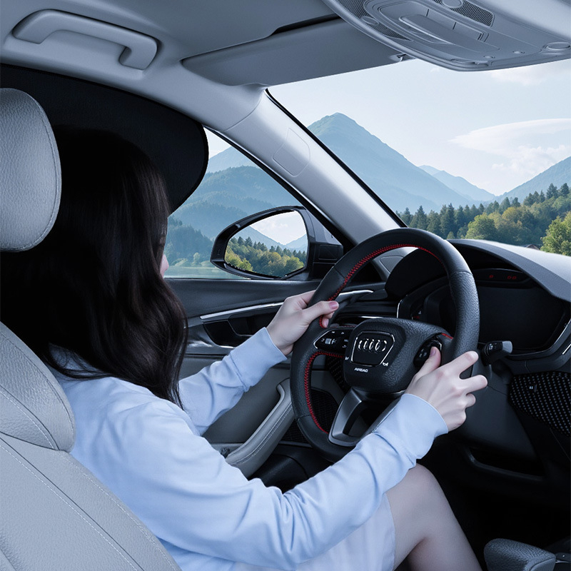 Автомобилен слънцезащитен щит за страничен прозорец – алуминиево фолио, монтиране със статично залепване, подходящ за автомобилни прозорци, прост стил, едноцветен