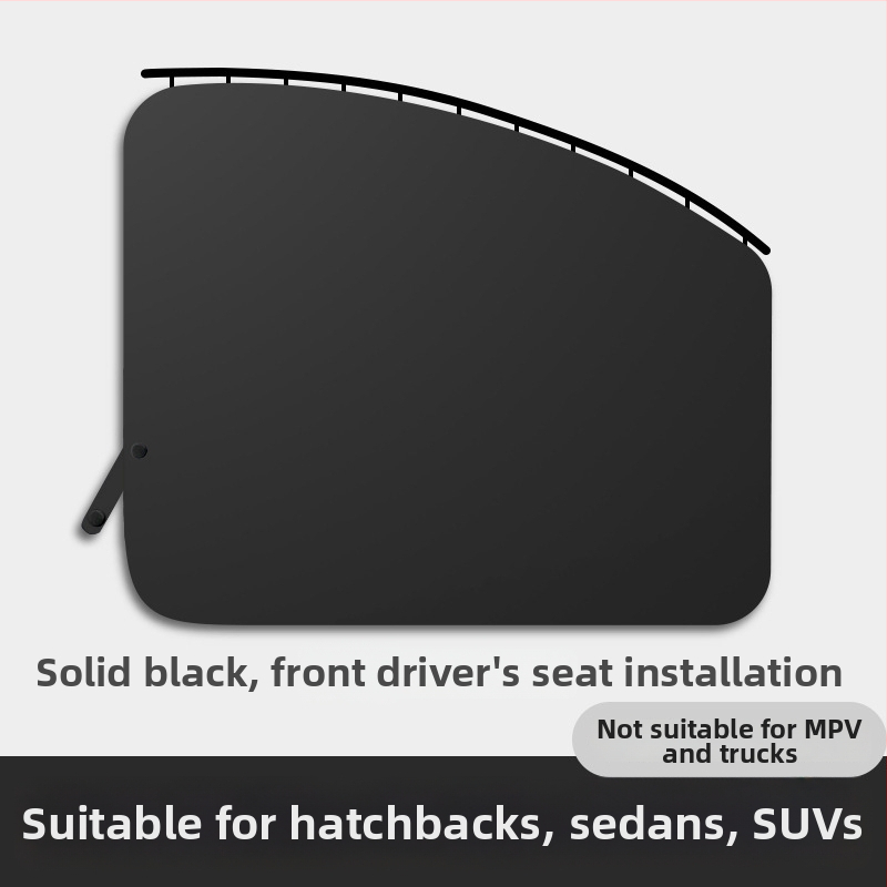 Автомобилен сенник с трек-тип система за задни странични прозорци, завеса за поверителност, висящ полиестерен непрозрачен екран