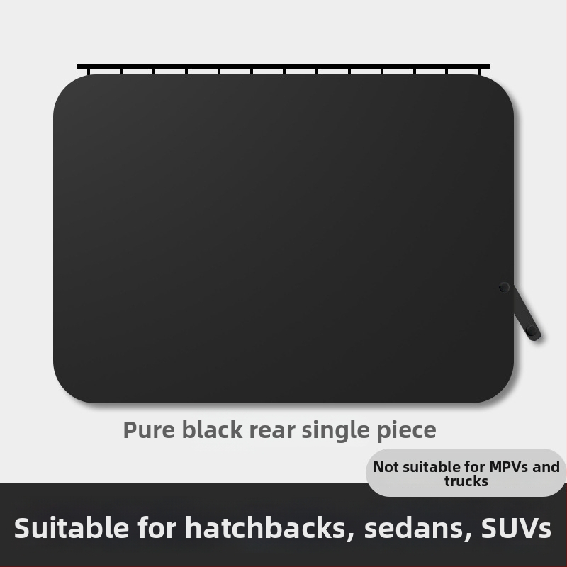 Автомобилен сенник с трек-тип система за задни странични прозорци, завеса за поверителност, висящ полиестерен непрозрачен екран