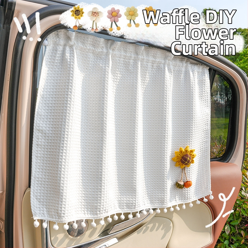 Protecție solară auto cu textură waffle mare, personalizabilă, universală, tip reflexiv, cu lamele