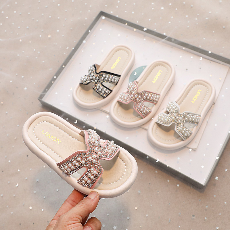 Sandale pentru fetițe, vară, partea superioară din bumbac respirabil, talpă din material compozit, talpă plată, potrivite pentru vârsta 4–6 ani.