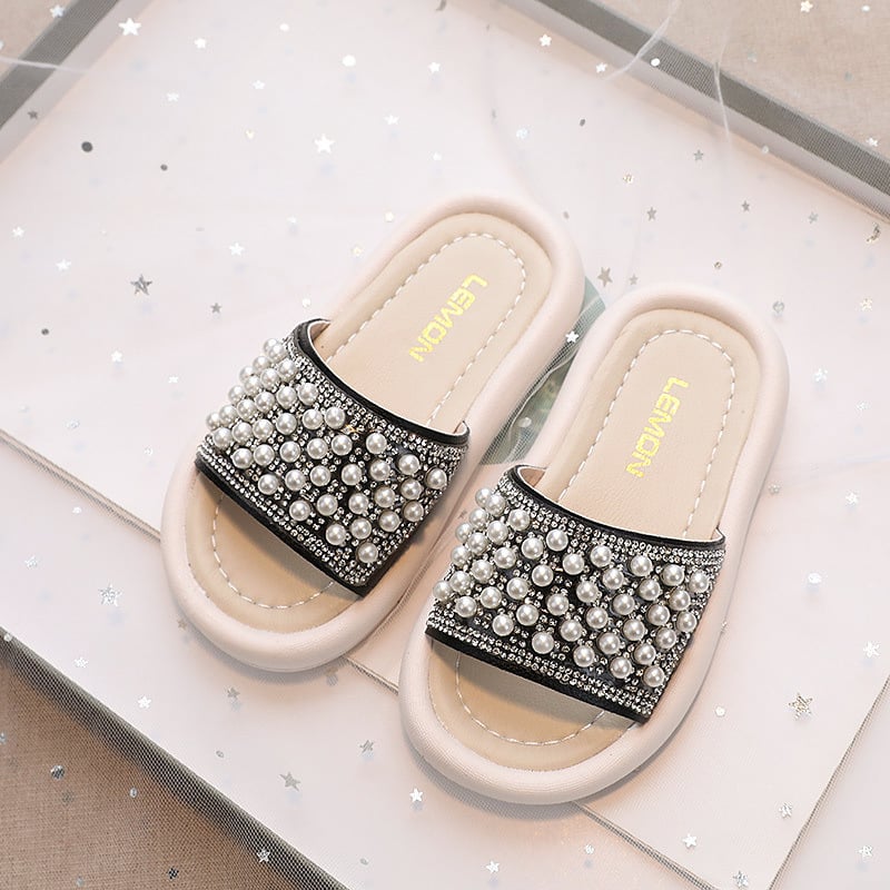 Sandale pentru fetițe, vară, partea superioară din bumbac respirabil, talpă din material compozit, talpă plată, potrivite pentru vârsta 4–6 ani.