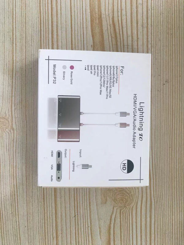 Lightning na HDMI adapter za iPhone, HDMI sučelje, patch kabel, brzina prijenosa podataka 10