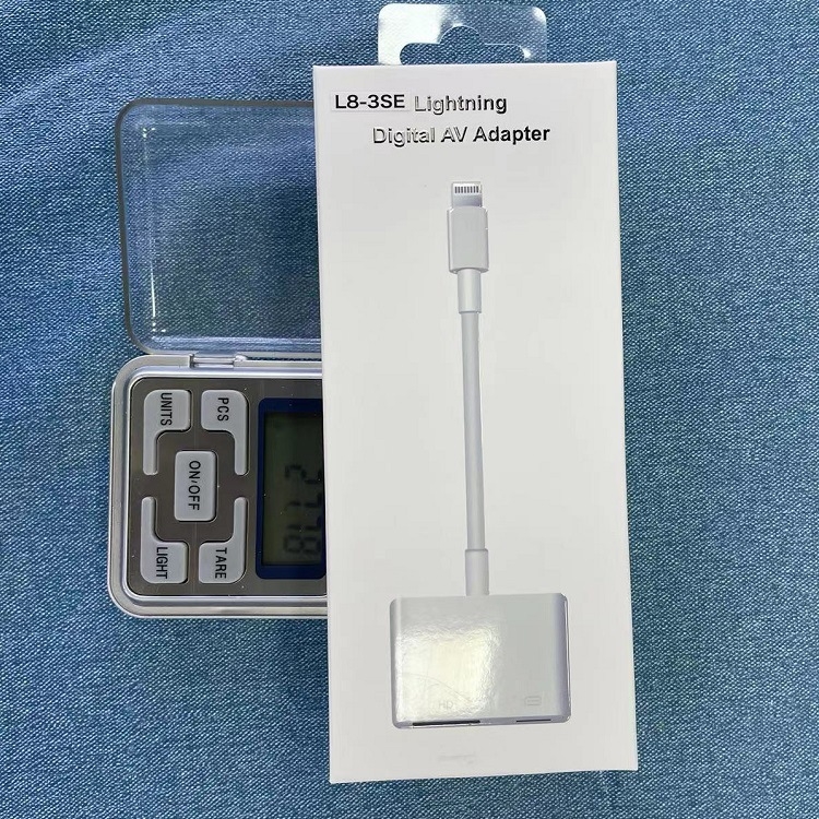 Lightning na HDMI adapter za iPhone, HDMI sučelje, patch kabel, brzina prijenosa podataka 10