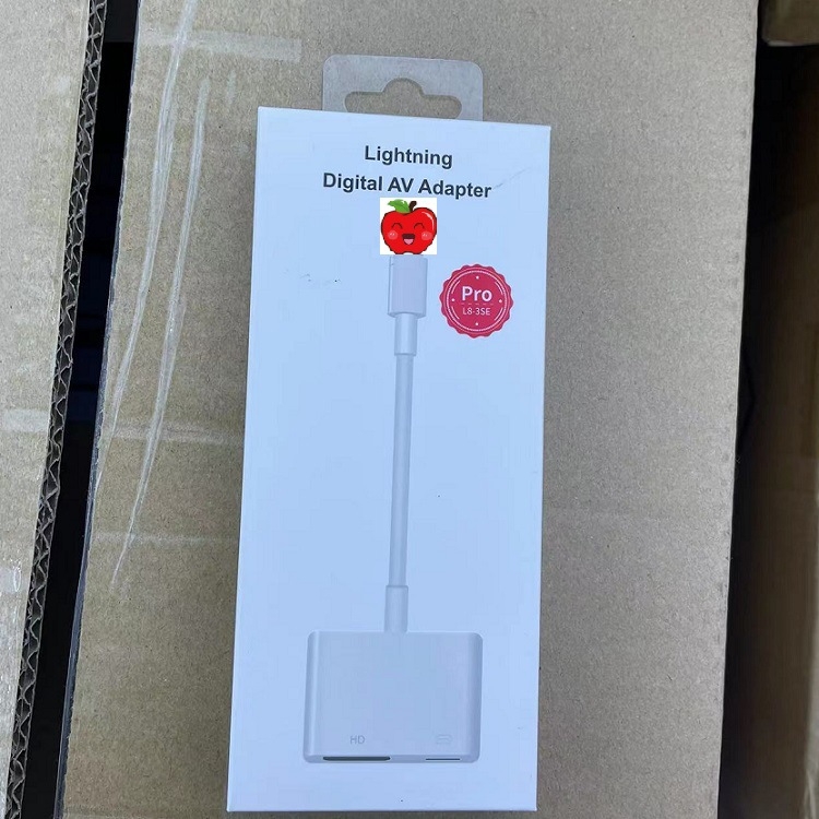 Lightning na HDMI adapter za iPhone, HDMI sučelje, patch kabel, brzina prijenosa podataka 10