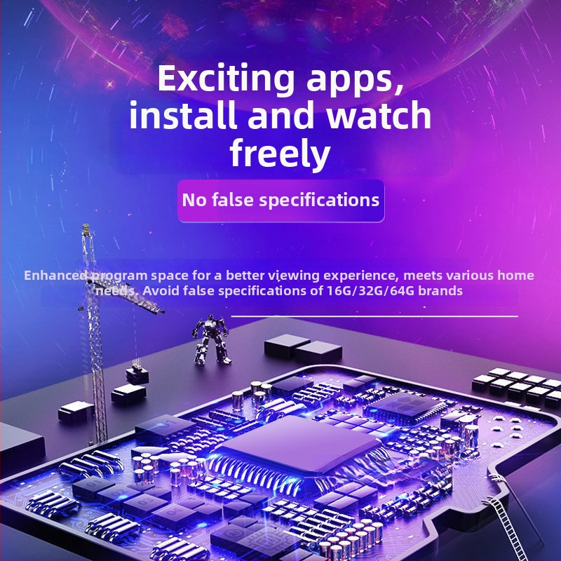 Sieťové televízne set-top box (4K výstup, 2 GB RAM, Wi‑Fi, Ethernet, HDMI)