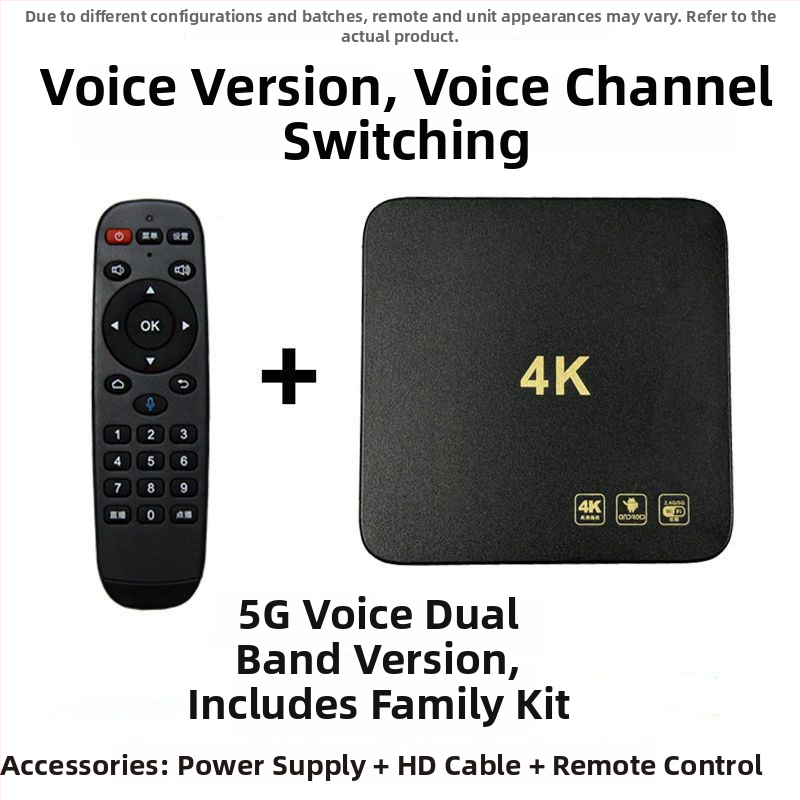 Sieťové televízne set-top box (4K výstup, 2 GB RAM, Wi‑Fi, Ethernet, HDMI)