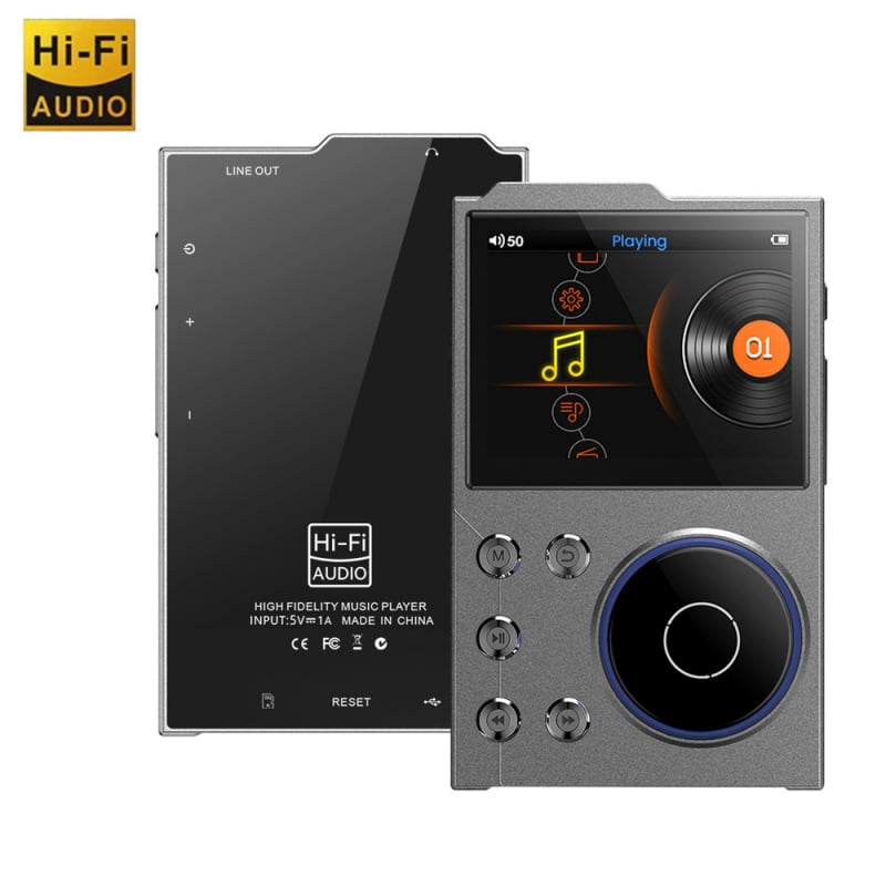 HiFi glazbeni player T10 USB 3.0, 3,5 mm audio izlaz, podržava MP3/WMA/WAV/OGG/FLAC/APE, otprilike 10 sati rada