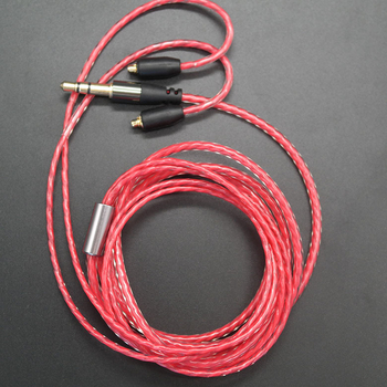 Odvojivi MMCX kabel za slušalice s uvijenom MP3 linijom, kompatibilan sa Shure SE315/535/846/UE900, bakreno uvijeno jezgro, oksidirajući bakar vodič, ROHS kompatibilan