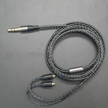 Odvojivi MMCX kabel za slušalice s uvijenom MP3 linijom, kompatibilan sa Shure SE315/535/846/UE900, bakreno uvijeno jezgro, oksidirajući bakar vodič, ROHS kompatibilan